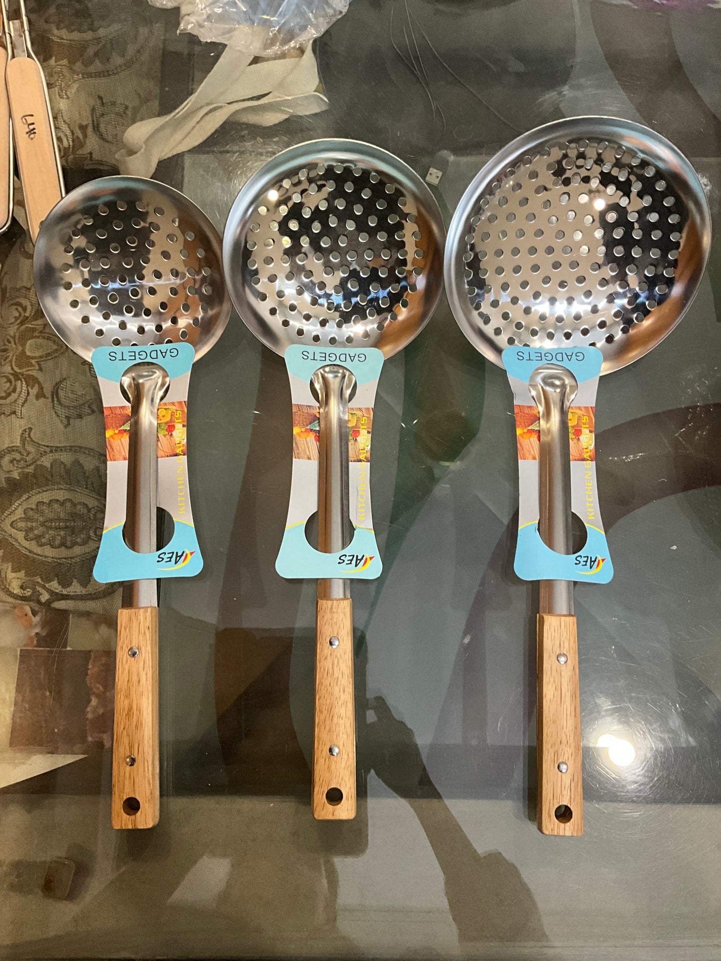 Stainless Steel Slotted Spoon β Durable Kitchen Tool for Frying & Serving (large)