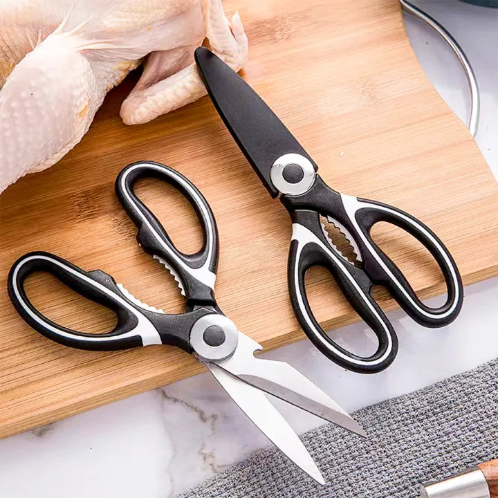 Multifunction Kitchen Scissors Plastic Handle Stainless Steel Scissors Kitchen Chicken Bone Scissors