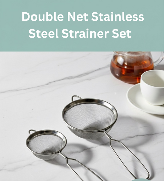 Stainless steel strainer set