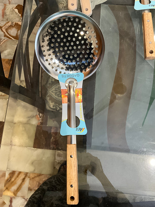 Stainless Steel Slotted Spoon – Durable Kitchen Tool for Frying & Serving (large)