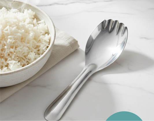 Stainless steel rice serving spoon