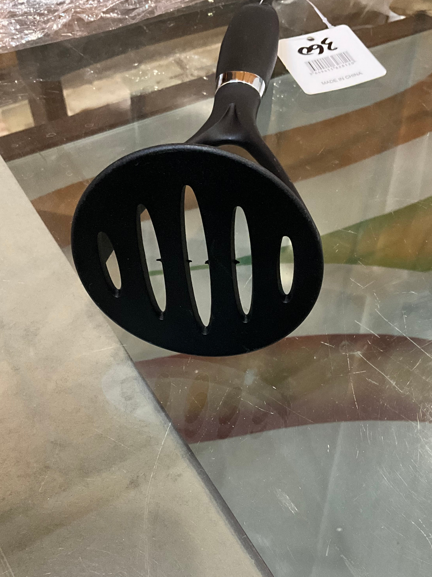 Black plastic smasher