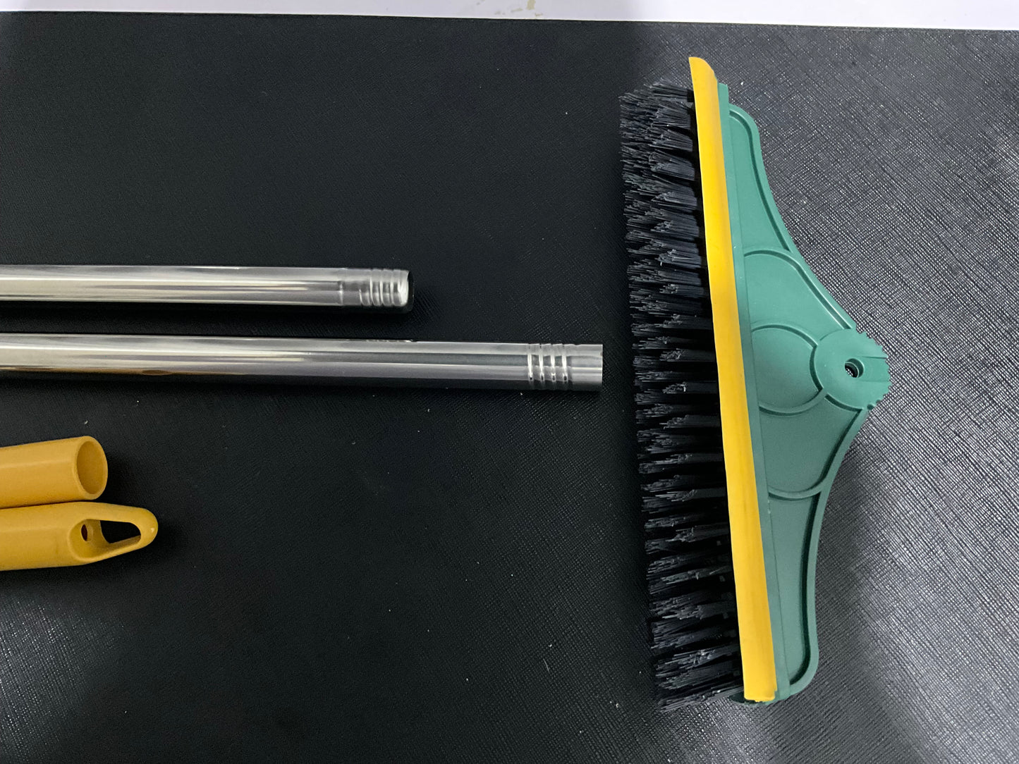 3-in-1 Cleaning Brush with Wiper – Double-Sided Scrubber & Long Handle