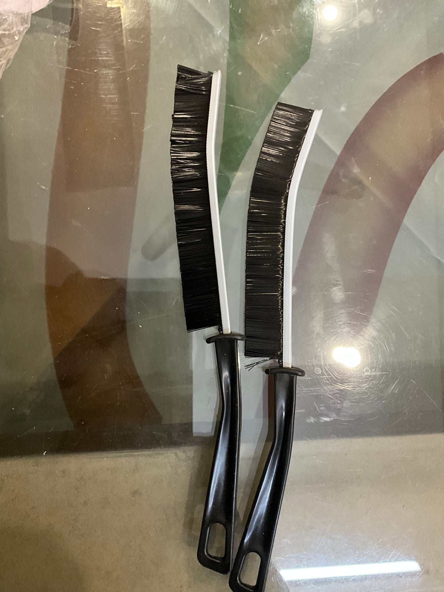 1/2pcs Gap Cleaning Brush Household Ceramic Tile Joint Scrubber Hard Brush Multi Purpose Window And Door Gap Cleaning Brush