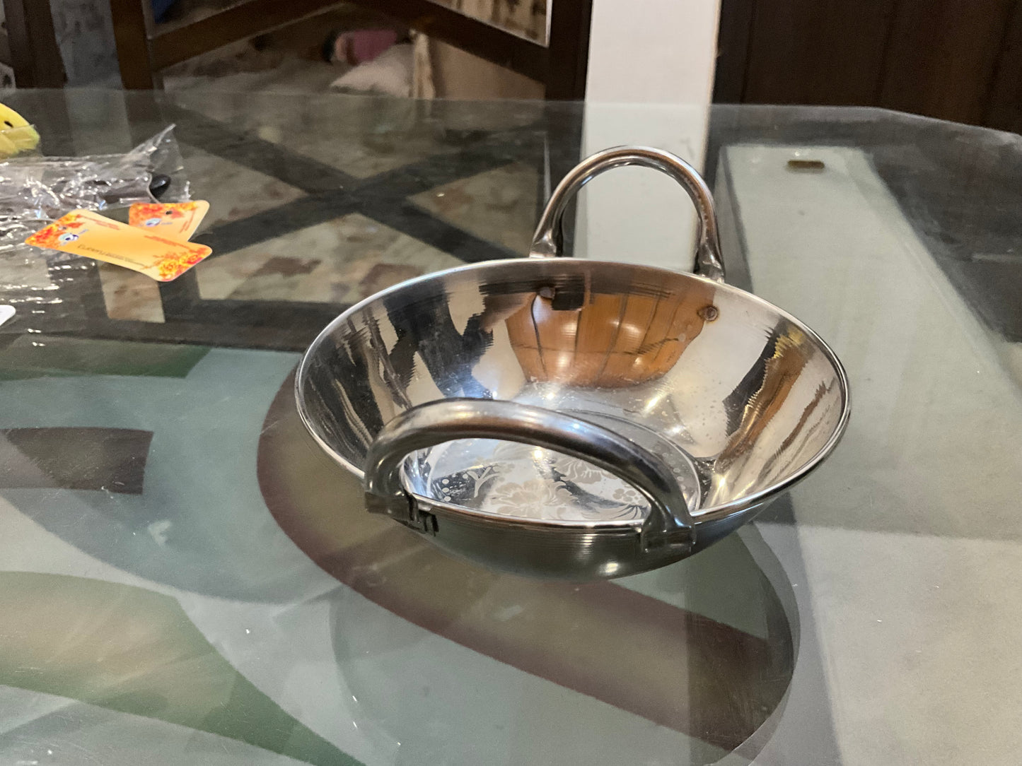 Small Stainless Steel Serving Karahi – Mini Handi for Curry, BBQ, and Traditional Serving