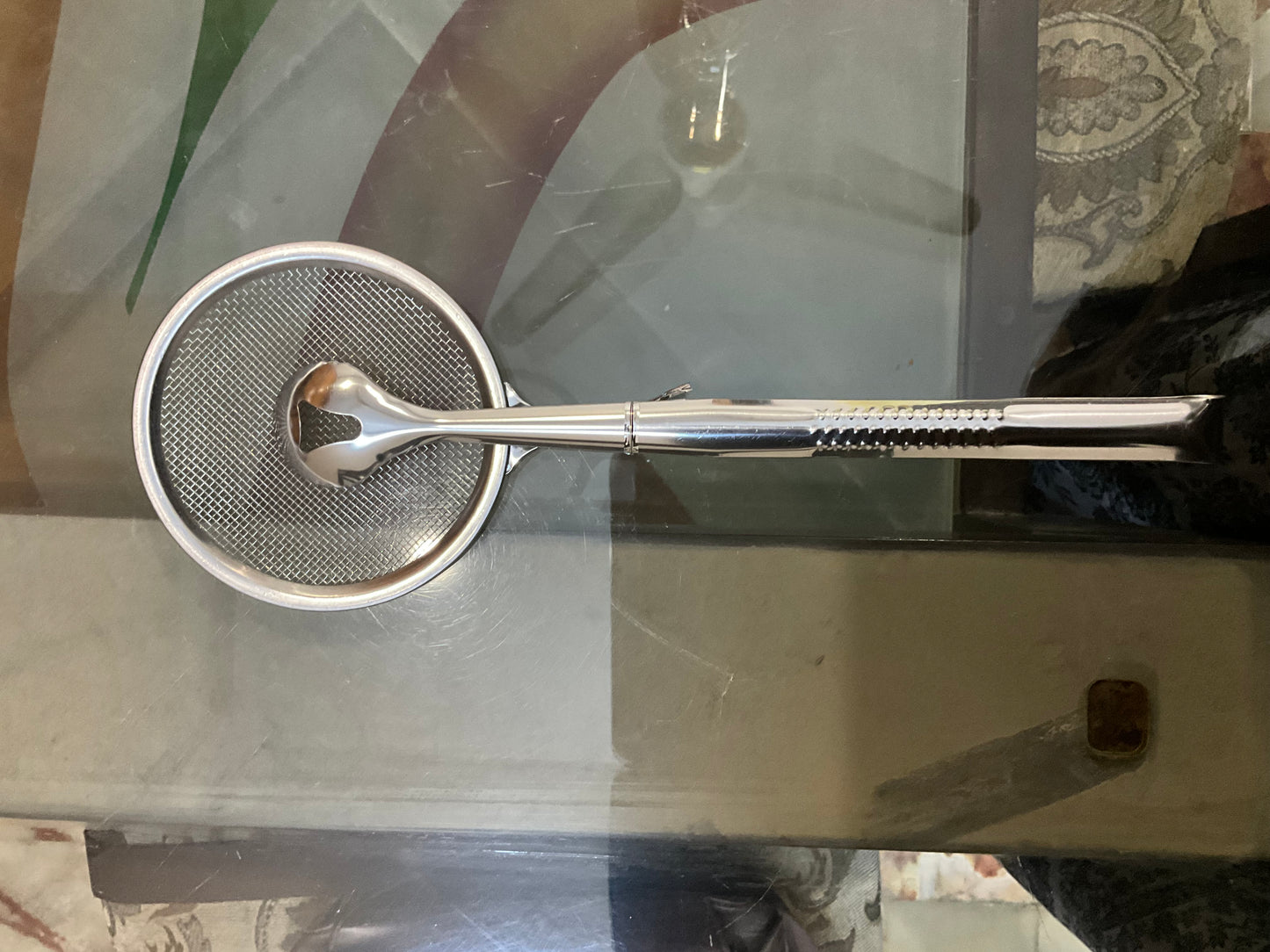 2-in-1 Stainless Steel Fry Spoon Strainer with Clip