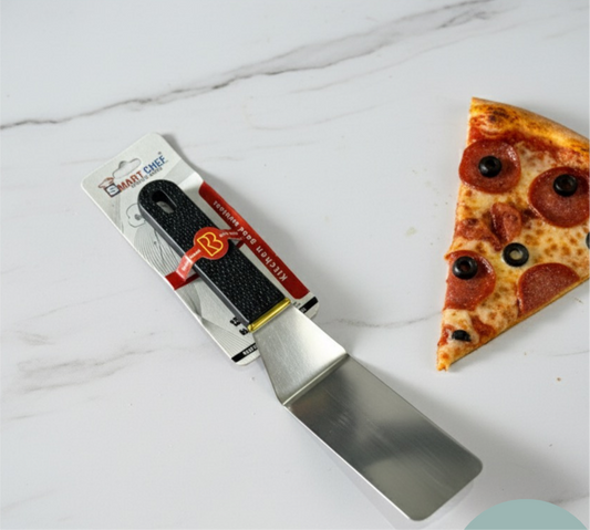 Stainless steel pizza serving spatula
