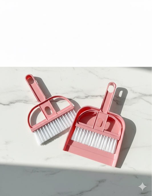 Set Of Small Broom and Dustpan Set Mini Dustpan and Brush Set Hand Broom Cute Little Whisk Dust Pan and Brush Set for Camping,Keyboard,Table,Desk,Window Gaps,Small Messes, Kids
