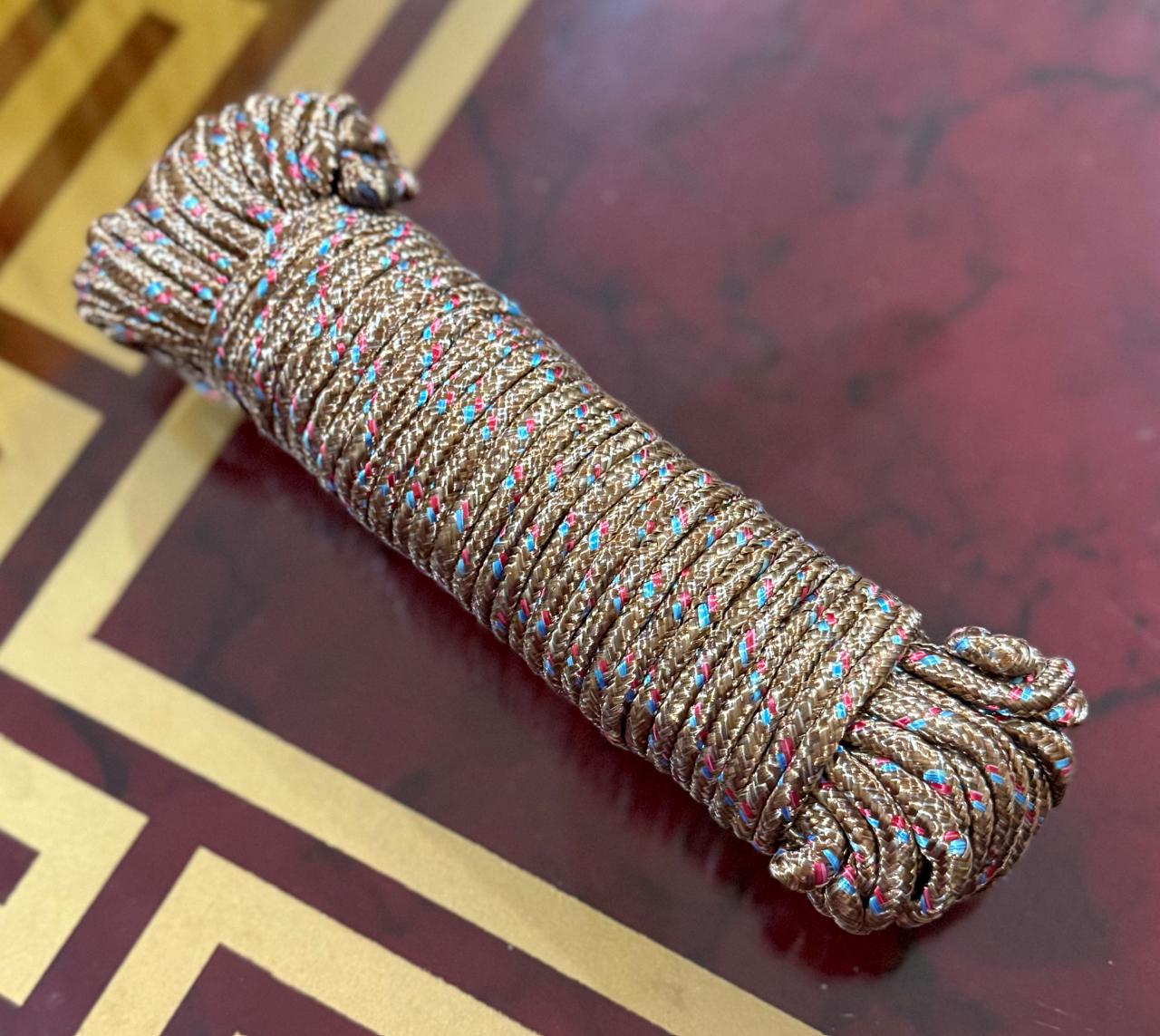 20-Meter Nylon Braided Twisted Rope – Multi-Function, Windproof & Colorful