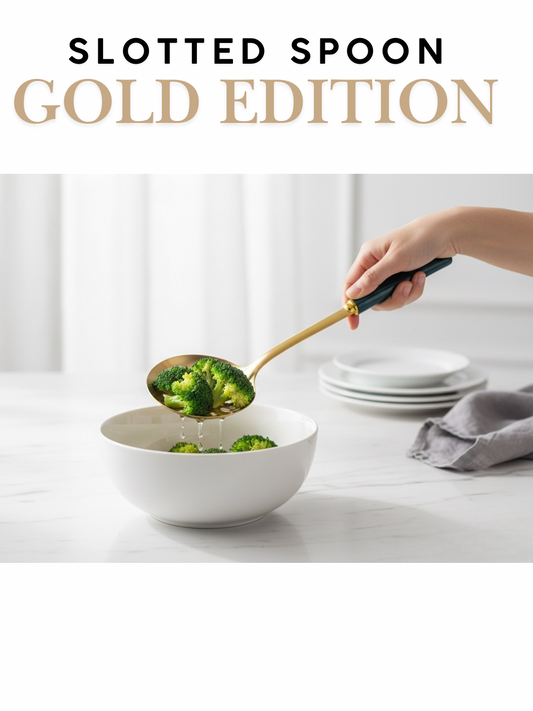 Stainless Steel Slotted Spoon – Durable Kitchen Tool for Frying, Serving, and Draining