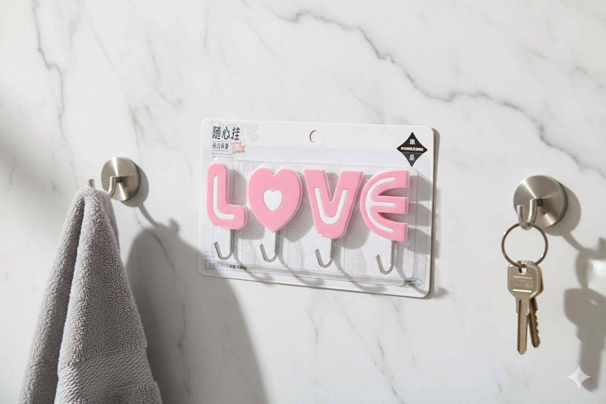 Stick-On Wall Hook – Durable Adhesive Hanger for Home & Office