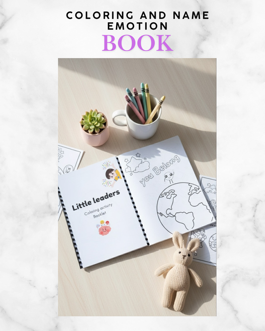 Emotion Coloring Book, Emotional Intelligence for Kids, Learning Emotions Through Art, Mindful Coloring Book, Emotional Learning Activities, Coloring Book for Toddlers, SEL Activities, Montessori Emotion Book, Name It To Tame It, Little Leaders Emotion Book, Kids Feelings Activities