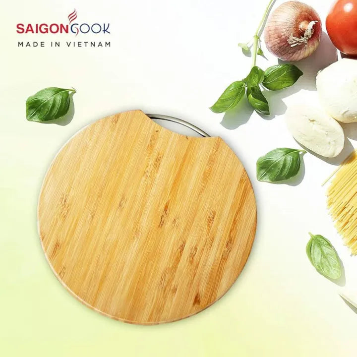 BAMBOO WOODEN CUTTING BOARD ROUND SHAPE CHINA