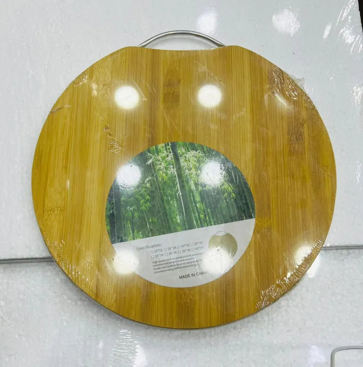 BAMBOO WOODEN CUTTING BOARD ROUND SHAPE CHINA