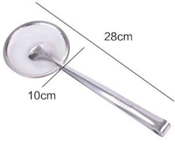 2-in-1 Stainless Steel Fry Spoon Strainer with Clip