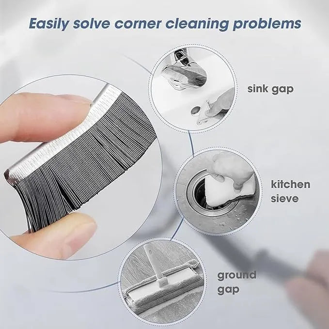 1/2pcs Gap Cleaning Brush Household Ceramic Tile Joint Scrubber Hard Brush Multi Purpose Window And Door Gap Cleaning Brush