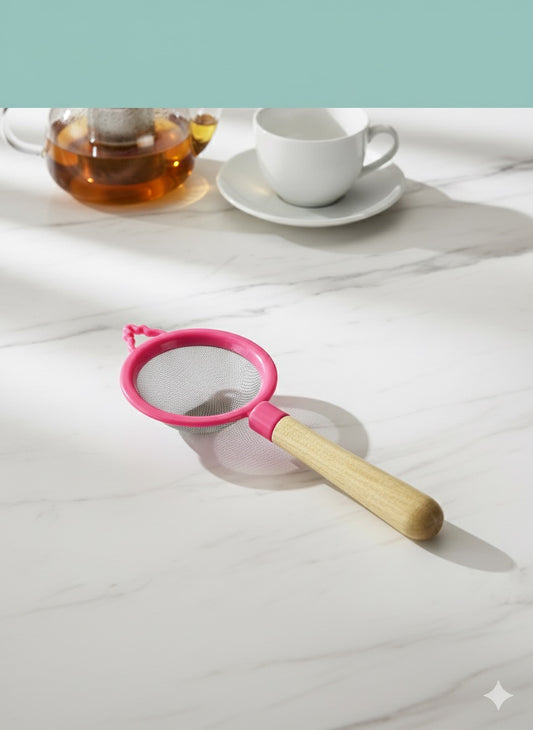 Pink strainer